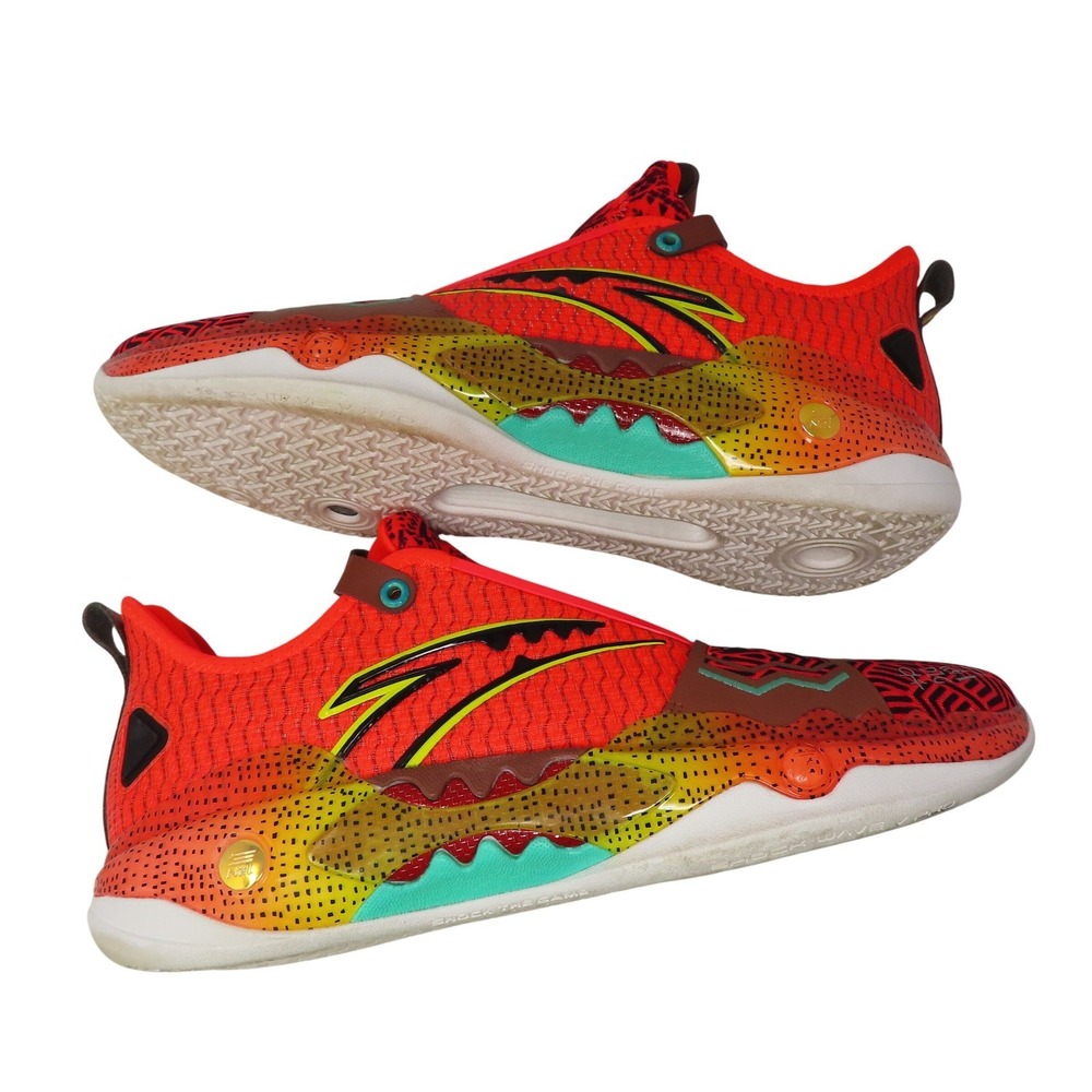 ANTA KAI 1 Kyrie Irving Red Graphic Basketball Shoes Mens 15 Rare HTF Loud Bold - Picture 3 of 14